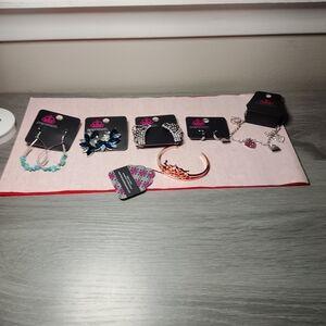 Paparazzi Silver and Blue Earring And Bracelet Collection